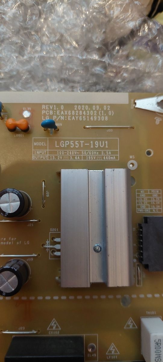 Placa de alimentación LGp55t-19u1