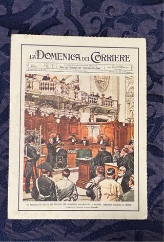 71 cartoline Domenica del Corriere