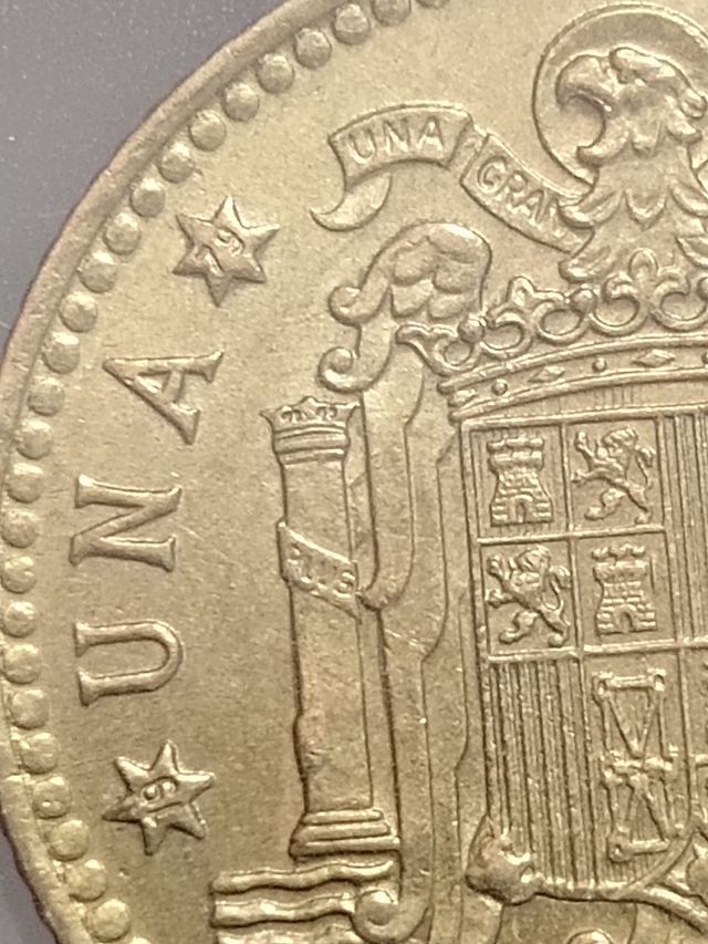 Lote: monedas 1 Peseta Rey Juan Carlos 1975