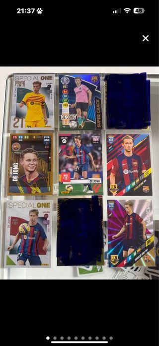 6 cromos Frenkie De Jong Para Cambios