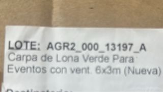 Pergola-Carpa de jardín 6x3m - Verde NUEVA