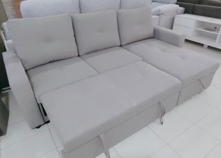 Sofá cama gris - 3 plazas
