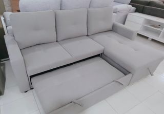 Sofá cama gris - 3 plazas