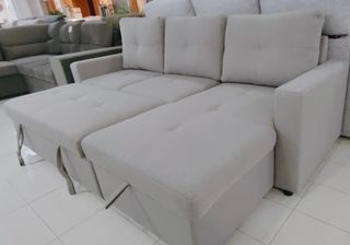 Sofá cama gris - 3 plazas