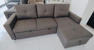 Sofá cama gris - 3 plazas