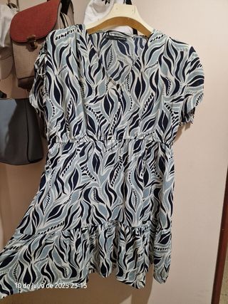 Vestido corto estampado M