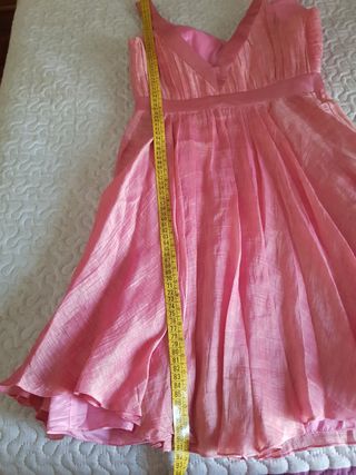 Vestido fiesta rosa - Talla M