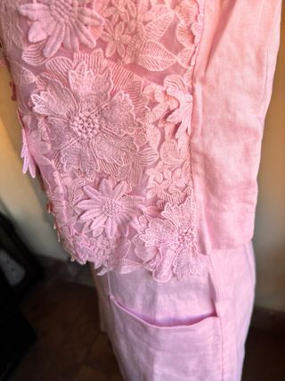 Abito Derhy rosa lino L