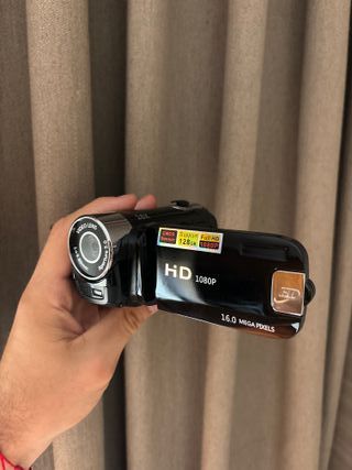 Cámara de video vintage digital estilo nueva
