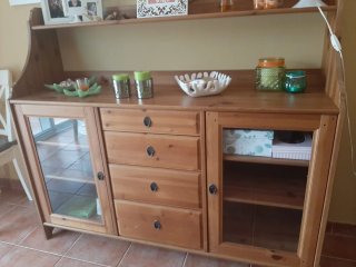 Conjunto vitrina, Mueble TV, aparador y estantería