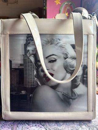 Bolso shopping beige Marilyn Monroe