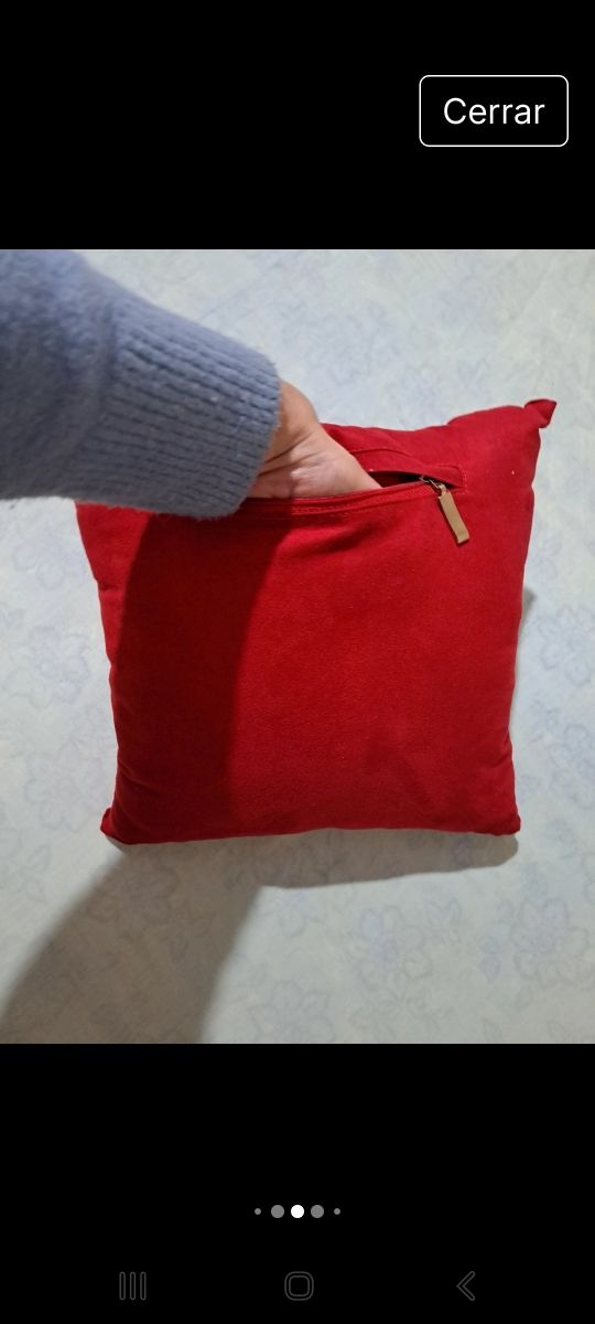 Cojín Loewe rojo pequeño