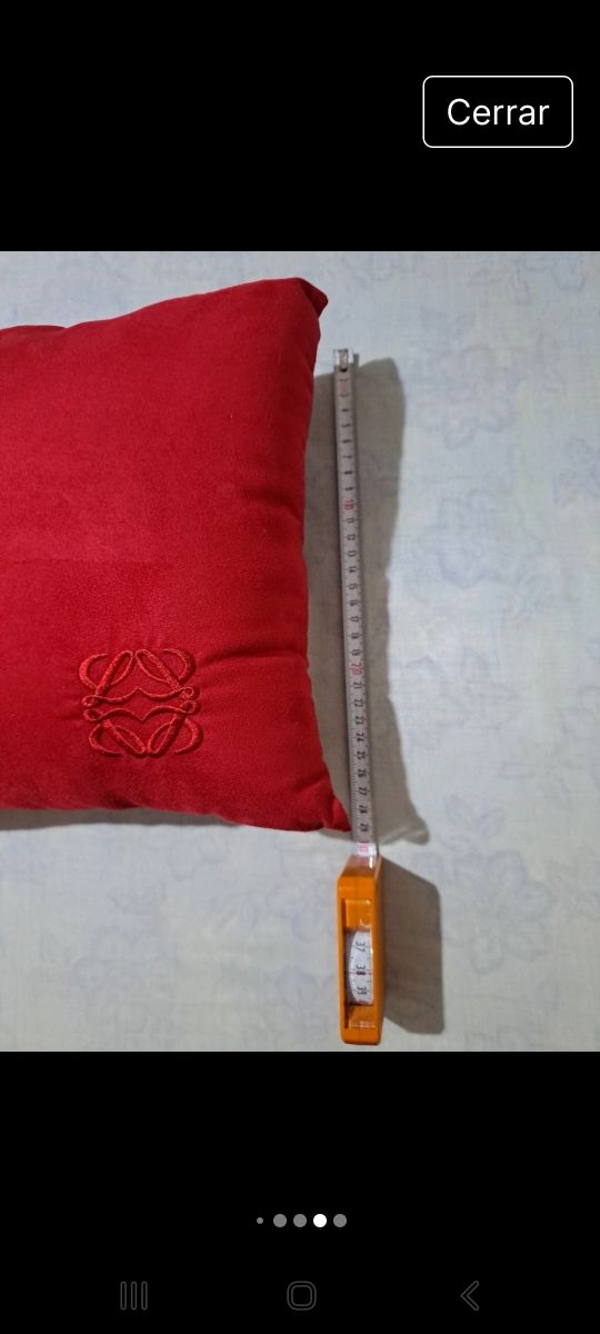 Cojín Loewe rojo pequeño