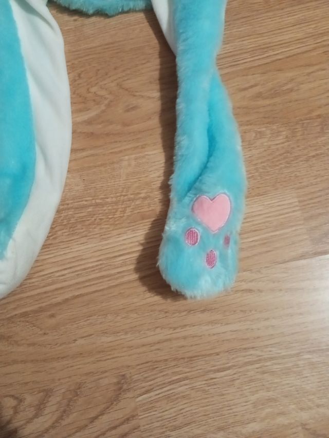 Gorro orejas conejo azul