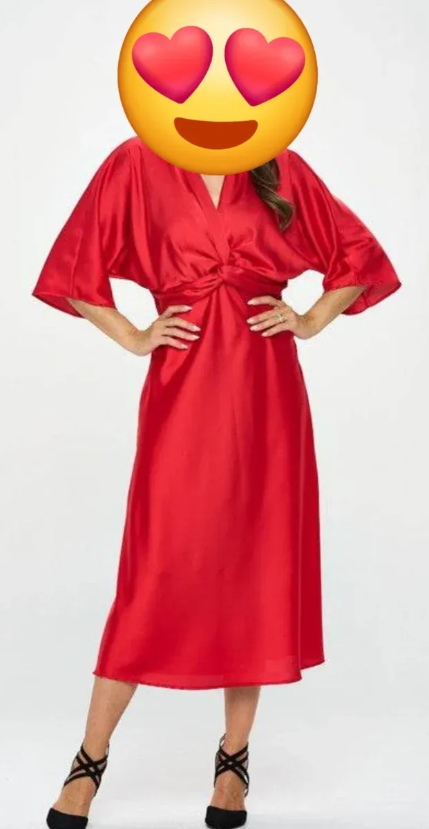 Vestido granate Feversave - Talla única