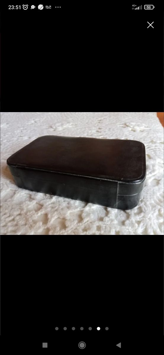 Custodia per trousse da trucco vintage antica