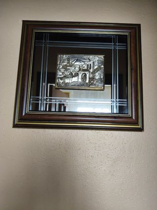 3 Cuadros Italianos - Espejo con relieve