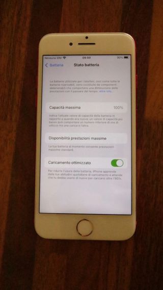 iPhone 7 RED 128GB - Batteria al 100%