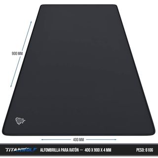 Alfombrilla ratón TITANWOLF XXL 900x400mm