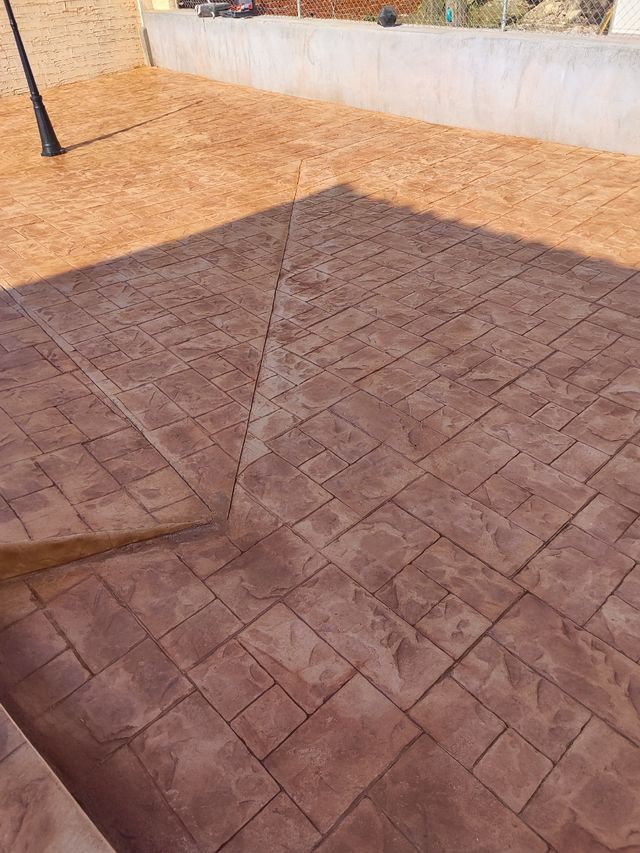 Hormigón impreso pulido