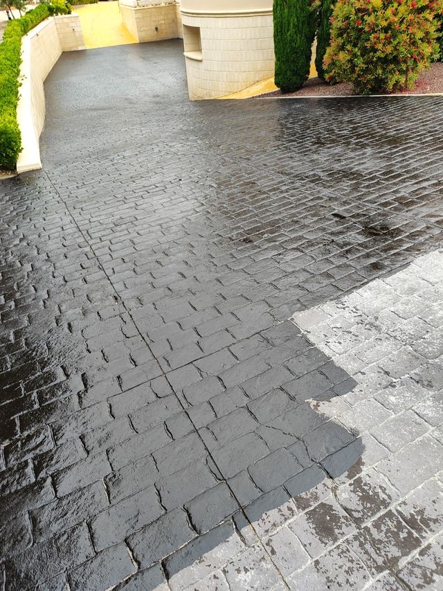 Hormigón impreso pulido