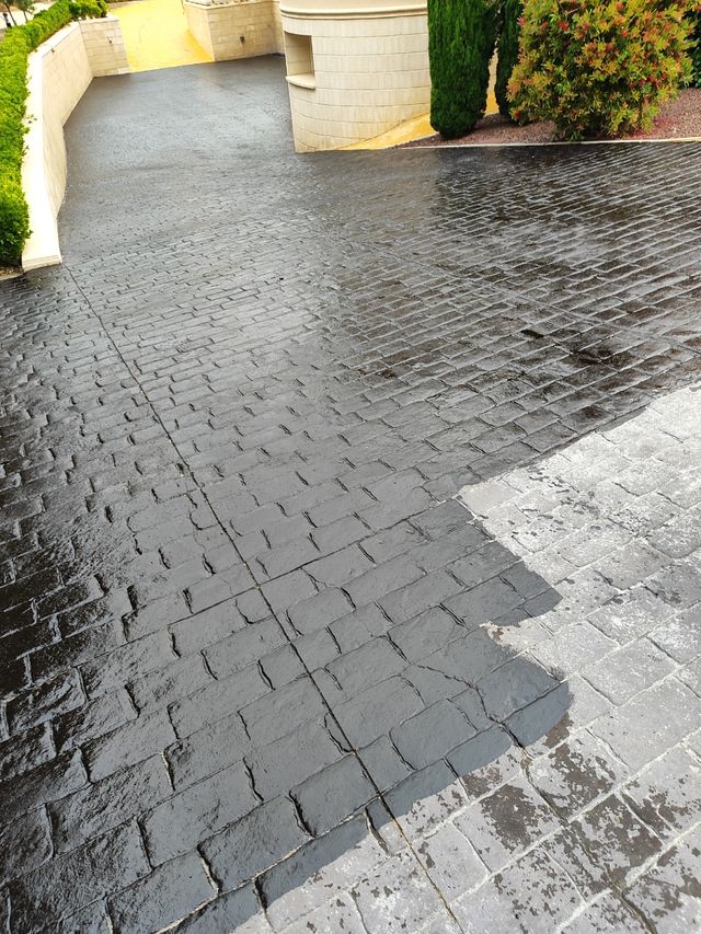 Hormigón impreso pulido