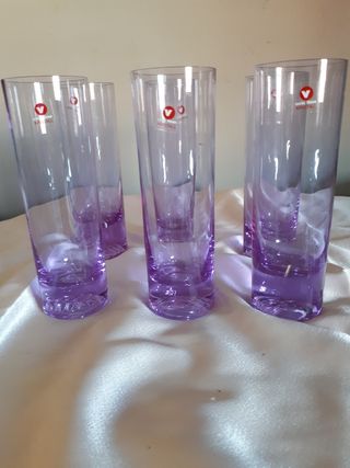 6 Bicchieri  Vecris Viola alessandrite