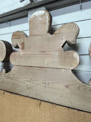 Gran Espejo antiguo.  Madera .