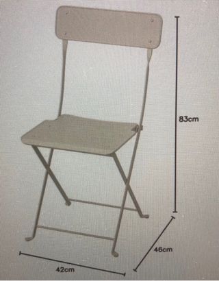 Conjunto terraza Ikea Saltholmen (mesa y 4 sillas)