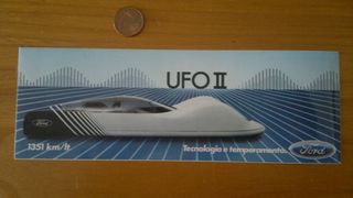 FORD 'UFO II' 1351 Km/lt adesivo / sticker