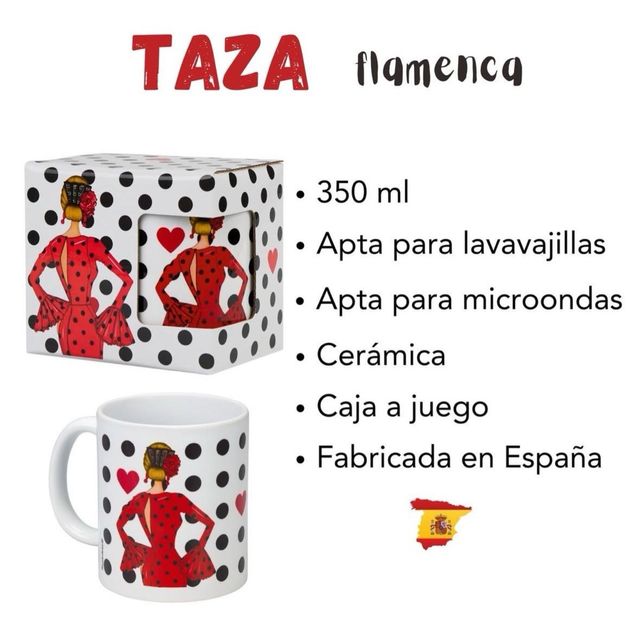 Tazas flamenca nuevas,cada unidad 11€