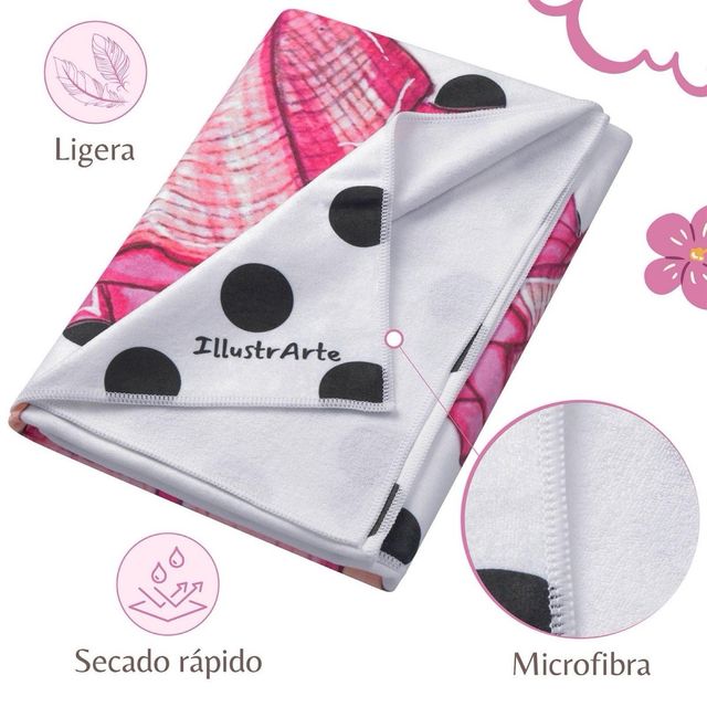 Toalla Flamenca - Rosa y Blanca