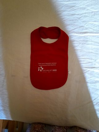 Bavaglino bimbo rosso Huis van het Kind