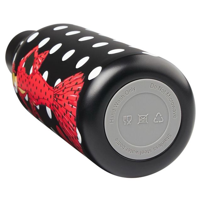 Botella flamenca Illustrarte - roja y negra