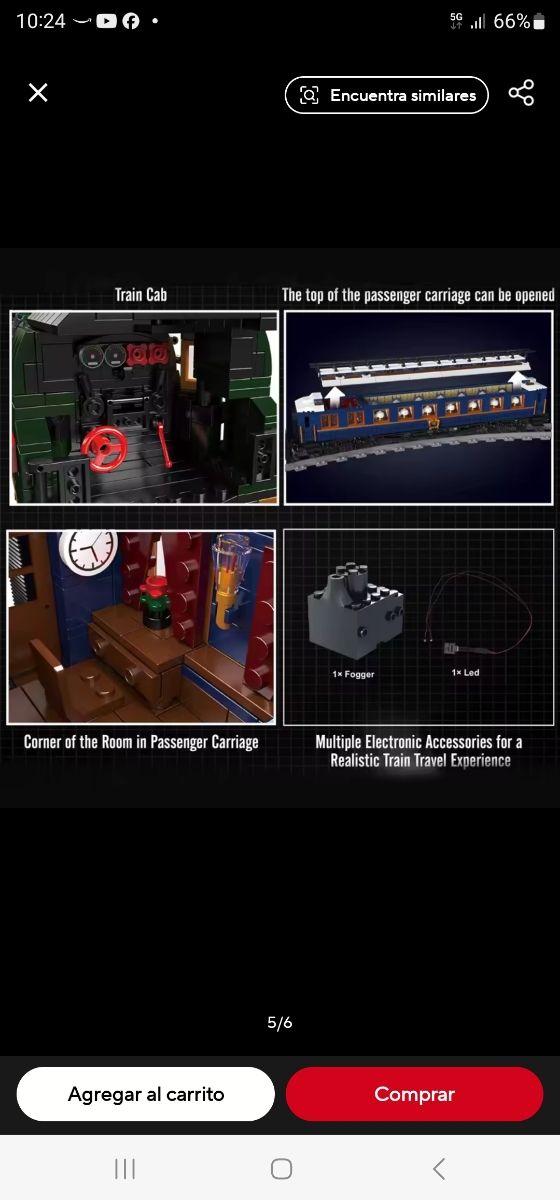 Tren Lego Mould King 12025