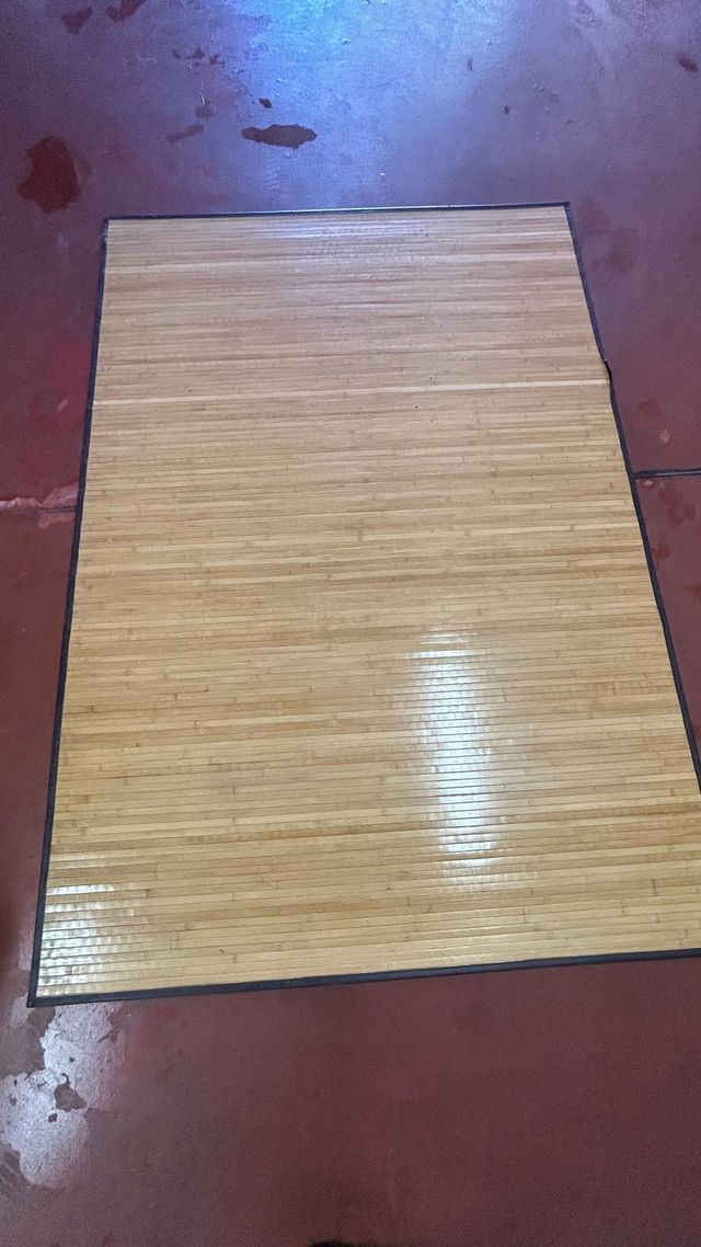 Alfombra bambú beige - Esterilla