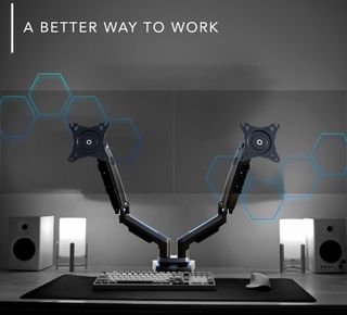 Soporte doble para monitor de hasta 32"