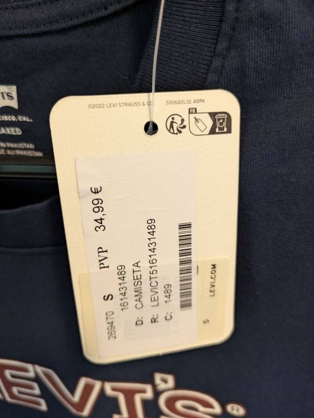 Camiseta Levi's M Azul