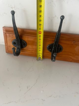 Perchero Ikea - 5 ganchos - Madera y metal