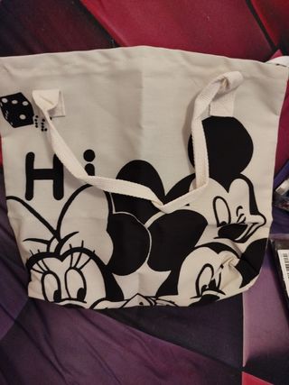 Bolso Tote Minnie & Mickey Mouse
