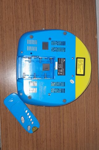 Radio CD Portátil Azul-Amarillo