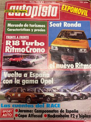 revistas del motor año 1982