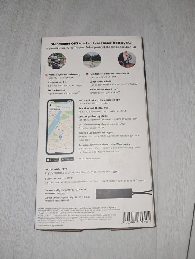 Rastreador GPS Invoxia: GPS Celular