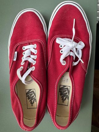 Zapatillas Vans rojas talla 41