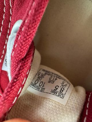 Zapatillas Vans rojas talla 41