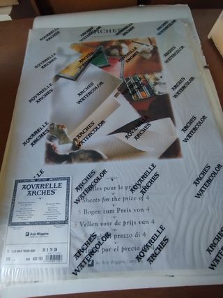 Papel Arches acuarela (2uds)