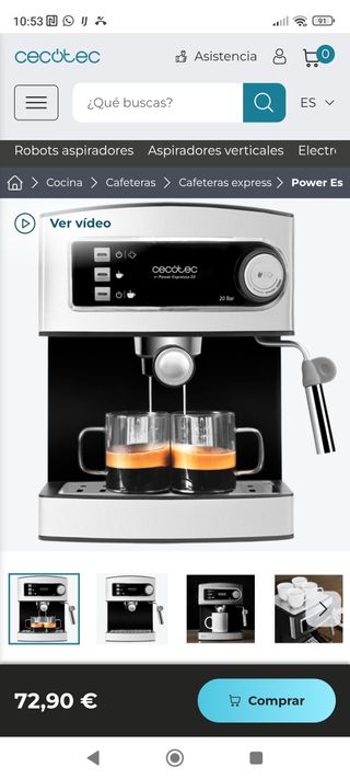 Cafetera Cecotec Power Espresso 20