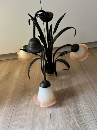 Lámpara 3 luces estilo vintage