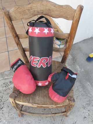Saco boxeo infantil + guantes