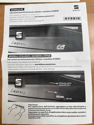 Sticker Seat Hybrid 2021